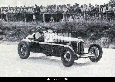 212 Louis Chiron, Sieger Coupe du Grand Prix de l'A.C.F. 1934 sur Alfa Romeo Stockfoto