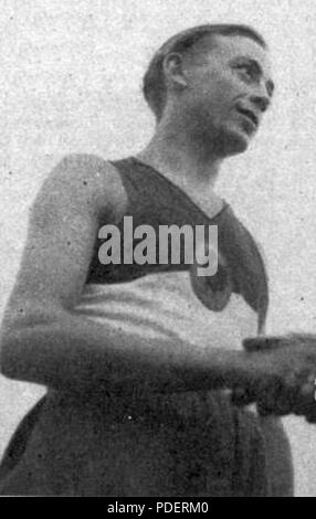 281 Roger Rochard à l'Arrivée du 5000 mètres des championnats d'Europe 1934 Stockfoto