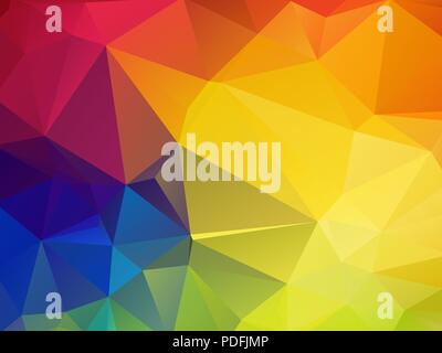 Buntes Mosaik Dreieck Hintergrund Stock Vektor