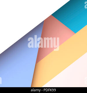 Abstrakte farbenfrohe digitalen Hintergrund, trendige Square geometrische Muster. 3D-Render Abbildung Stockfoto