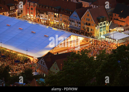 Jährliche Bierfest mit dem neuen Festival Zelt ab 2018, Kulmbach, Oberfranken, Bayern, Deutschland Stockfoto