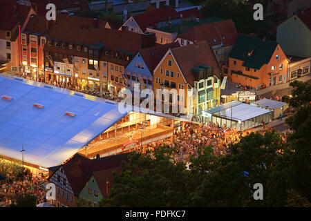 Jährliche Bierfest mit dem neuen Festival Zelt ab 2018, Kulmbach, Oberfranken, Bayern, Deutschland Stockfoto