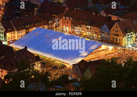 Jährliche Bierfest mit dem neuen Festival Zelt ab 2018, Kulmbach, Oberfranken, Bayern, Deutschland Stockfoto