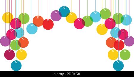 Farbe Vektor-illustration Lampions auf weißem Hintergrund Stock Vektor