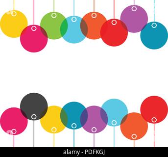 Farbe Vektor-illustration Lampions auf weißem Hintergrund Stock Vektor