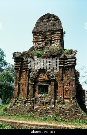 Teilweise Hindu Tempel auf meinen Sohn in der Nähe von Hoi An, Vietnam ruiniert Stockfoto