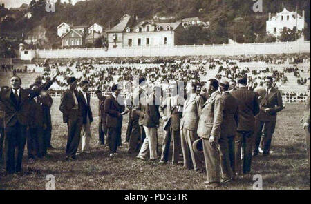 193 La délégation française aux JO de 1932, de retour au Havre (G. Hostier, D. Noel) Stockfoto