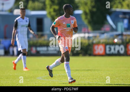 Horst, Niederlande - 29. Juni 2018: Spieler des RSC Anderlecht Wissen Musona in Aktion beim Freundschaftsspiel RSC Anderlecht vs PAOK bei Sport park Spo Stockfoto