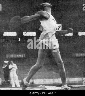 247 Olle Bexell Sieger Coupe du Décathlon aux championnats d'Europe d'athlétisme 1938 à Colombes Stockfoto