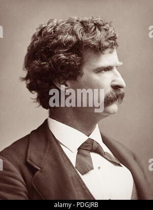 Mark Twain (Samuel Langhorne Clemens), c 1880. Stockfoto