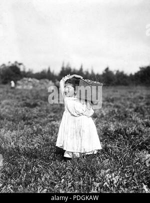 Acht Jahre lebt alte Jennie Camillo in West Maniyunk, Pennsylvania, September 1910 Stockfoto