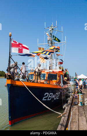 Steveston Rettungsboot 2 B-02, die auf der 2018 Steveston Maritime Festival Stockfoto