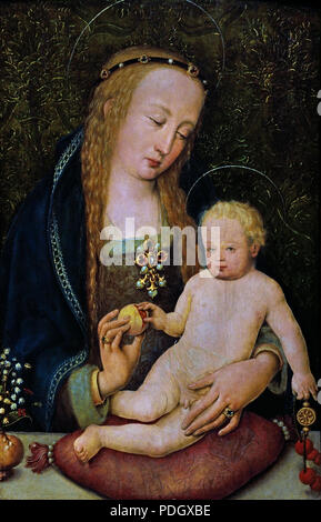 Maria, die dem Kind ein Granatapfel 1510/1512 von Albrecht Dürer (1471-1528) Deutscher Deutschland Stockfoto