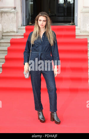 London, UK, 09. August 2018, Bee Beardsworth, die Frau-UK Premiere Film 4 Sommer-Opening Night, Somerset House River Terrace, London, UK, 09. August 2018, Foto von Richard Goldschmidt Credit: Rich Gold/Alamy leben Nachrichten Stockfoto