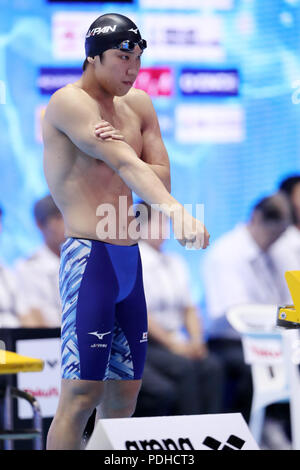 Tokio, Japan. 9 Aug, 2018. katsuo Matsumoto (JPN) Schwimmen: 2018 Pan Pacific Swimming Championships Männer 200m Freistil Finale bei den Tatsumi International Swimming Center in Tokio, Japan. Quelle: LBA/Alamy leben Nachrichten Stockfoto