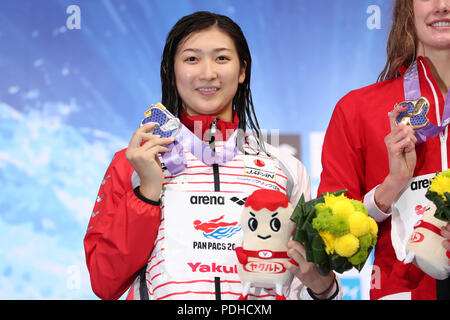 Tokio, Japan. 9 Aug, 2018. Rikako Ikee (JPN) Schwimmen: 2018 Pan Pacific Swimming der Meisterschaften Frauen 200m Freistil Finale bei den Tatsumi International Swimming Center in Tokio, Japan. Quelle: LBA/Alamy leben Nachrichten Stockfoto