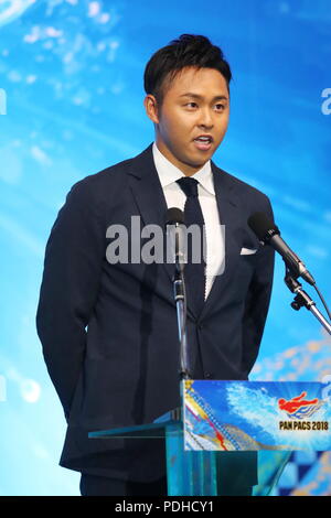 Tokio, Japan. 9 Aug, 2018. Kosuke Kitajima Schwimmen: 2018 Pan Pacific Swimming Championships im Tatsumi International Swimming Center in Tokio, Japan. Credit: Sho Tamura/LBA SPORT/Alamy leben Nachrichten Stockfoto
