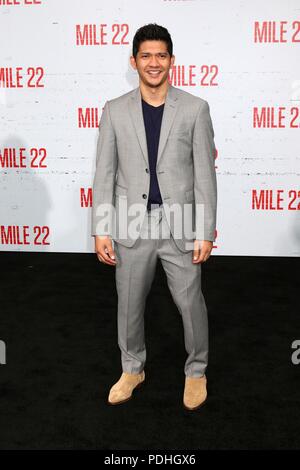 Los Angeles, CA, USA. 9 Aug, 2018. Iko Uwais in der Ankunftshalle für Meile 22 Premiere, Westwood Village Theatre, Los Angeles, CA August 9, 2018. Credit: Priscilla Grant/Everett Collection/Alamy leben Nachrichten Stockfoto