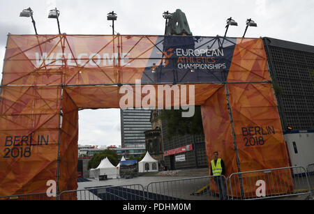 Berlin, Deutschland. 10 Aug, 2018. BERLIN/GERMANYDEUSCTHLAND/10 AUGUST 2018. Europäischen Ayhletics Meisterschaft in Berlin heute Freitag ist Ruhetag. Foto von Franz Joseph Dean/Deanpictures. Credit: Francis Joseph Dean/Deanpictures/Alamy leben Nachrichten Stockfoto