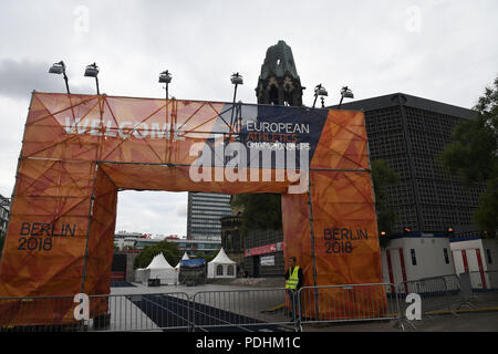 Berlin, Deutschland. 10 Aug, 2018. BERLIN/GERMANYDEUSCTHLAND/10 AUGUST 2018. Europäischen Ayhletics Meisterschaft in Berlin heute Freitag ist Ruhetag. Foto von Franz Joseph Dean/Deanpictures. Credit: Francis Joseph Dean/Deanpictures/Alamy leben Nachrichten Stockfoto