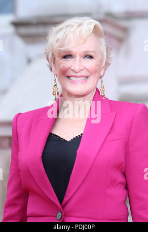 Glenn Close Ankunft in der UK Premiere der Frau im Somerset House in London. Stockfoto