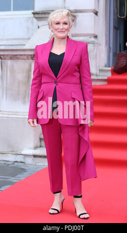 Glenn Close Ankunft in der UK Premiere der Frau im Somerset House in London. Stockfoto