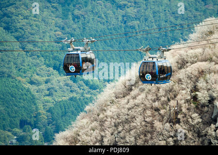 Hakone Nationalpark Mt. Fuji 5. Station Komagatake Seilbahn Straßenbahn Mt. Fuji Japan Asien Stockfoto