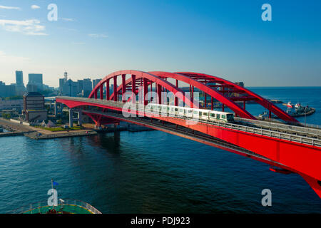 Kobe Japan Skyline ab Hafen Asien Stockfoto