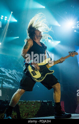 Steve Harris Iron Maiden SSE Arena Belfast Stockfoto