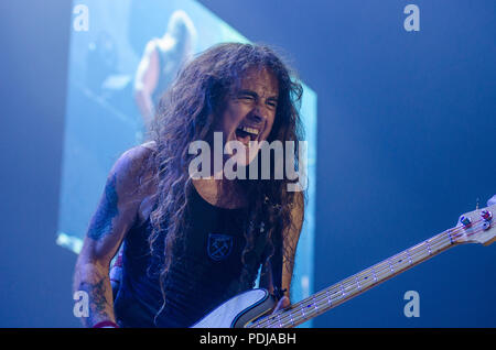 Steve Harris Iron Maiden SSE Arena Belfast Stockfoto