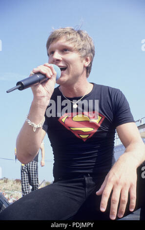 Loslassen bei BBC Radio 1 One Roadshow St Ives 18. August 1995 Stockfoto