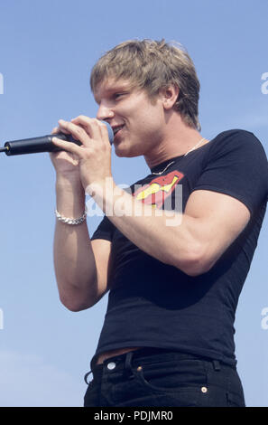 Loslassen bei BBC Radio 1 One Roadshow St Ives 18. August 1995 Stockfoto