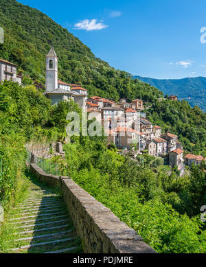 Careno, kleinen Dorf mit Blick auf den Comer See. Lombardei, Italien. Stockfoto