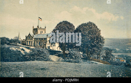 379 Wilhelmsburg - Bad Kösen - Ansicht von der Zufahrtsstrasse aus um 1900 Stockfoto