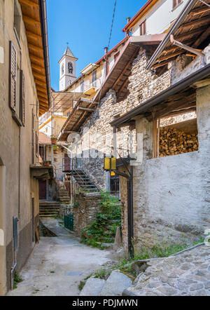 Careno, kleinen Dorf mit Blick auf den Comer See. Lombardei, Italien. Stockfoto