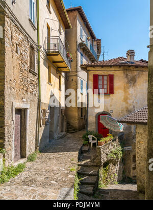 Careno, kleinen Dorf mit Blick auf den Comer See. Lombardei, Italien. Stockfoto