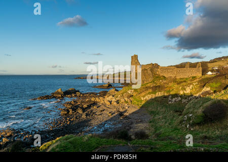 Dunure Castle, Aberdeenshire, Schottland, Großbritannien, 5. November 2017. Dunure Castle an der Küste von Ayrshire. Stockfoto