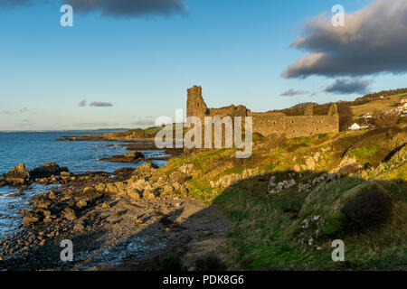 Dunure Castle, Aberdeenshire, Schottland, Großbritannien, 5. November 2017. Dunure Castle an der Küste von Ayrshire. Stockfoto