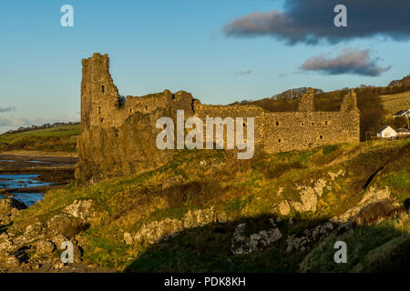 Dunure Castle, Aberdeenshire, Schottland, Großbritannien, 5. November 2017. Dunure Castle an der Küste von Ayrshire. Stockfoto