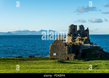 Dunure Castle, Aberdeenshire, Schottland, Großbritannien, 5. November 2017. Dunure Castle an der Küste von Ayrshire. Stockfoto