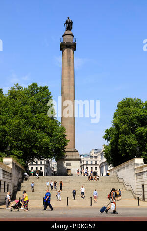 Prinz Friedrich, Herzog von York Denkmal, die Mall und Regent Street. Stadt von Westminster, London, England Stockfoto