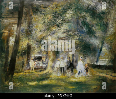 28 Pierre-Auguste Renoir - dans le Parc de Saint-Cloud Stockfoto