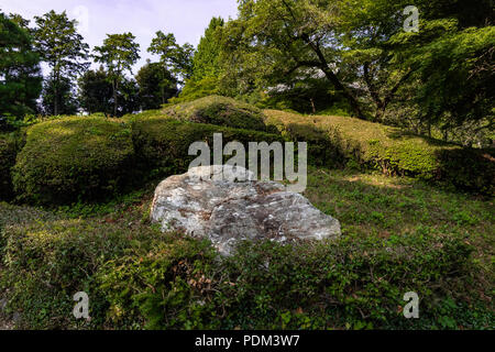 Banna-ji Temple Garden-Banna-ji in Ashikaga ist einer der benannten nationalen Japans Schätze, die wichtigsten Tempelbau der Banna-ji Tempel wurde Origina Stockfoto