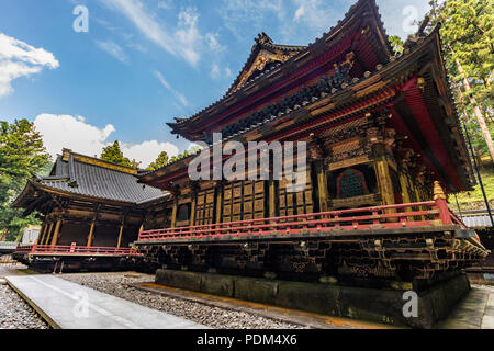 Taiyu-in um Rinnoji Nikko - Taiyuinbyo ist das Mausoleum von Tokugawa Iemitsu den Shogun, war der Enkel von Ieyasu. Rinnoji Tempel wurde in 7 gegründet. Stockfoto