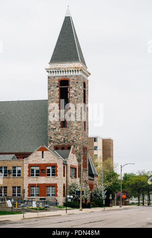 Eine Kirche in der Innenstadt von Lansing, Michigan Stockfoto