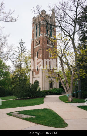 Das Beaumont Turm an der Michigan State University in East Lansing, Michigan Stockfoto