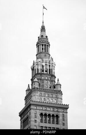 Der Terminal Tower, in der Innenstadt von Cleveland, Ohio Stockfoto