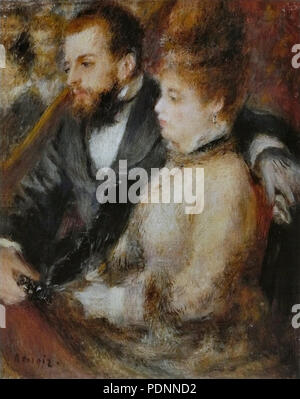 28 Pierre-Auguste Renoir - Dans la Loge Stockfoto