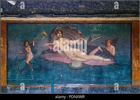 Aphrodite Anadyomene aus Pompeji. Stockfoto