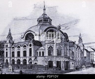 Apollo-Theater Düsseldorf Architekt Hermann vom Endt Düsseldorf, Zeichnung. Stockfoto